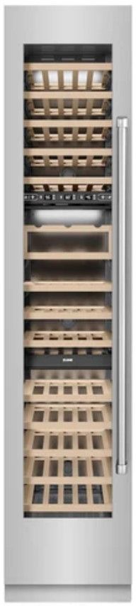 ZLINE 18" 9 Cu. Ft. Stainless Steel Triple Zone Left Hinge Column Wine Cooler-0