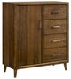 Elements International Malibu Walnut 4-Drawer Chest-0