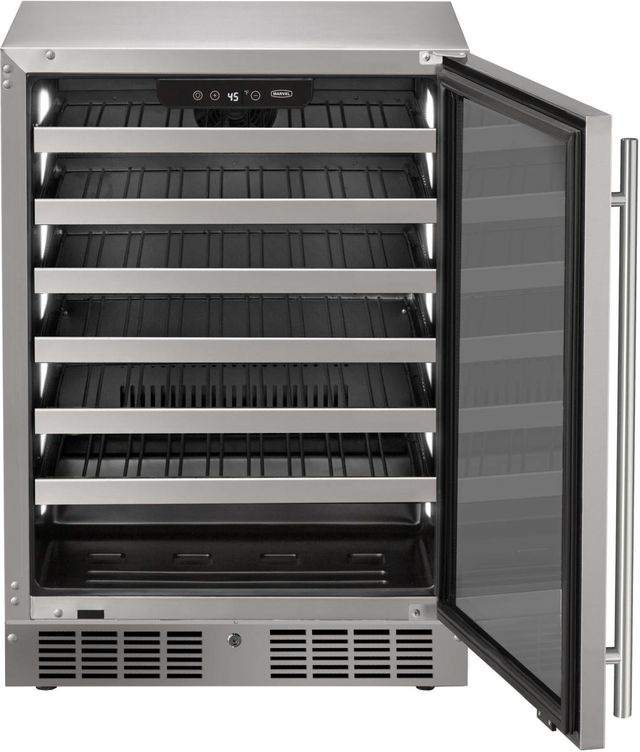 Marvel Essential Collection 24" 5.1 Cu. Ft. Stainless Steel Wine Cooler-1