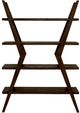International Furniture Direct Moka Brown Etagere Bookcase-2