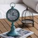 A & B Home Light Blue Clock on Stand-4