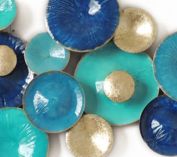 Classy Art Style 7 Blue/Gold/Green Wall Decor-1