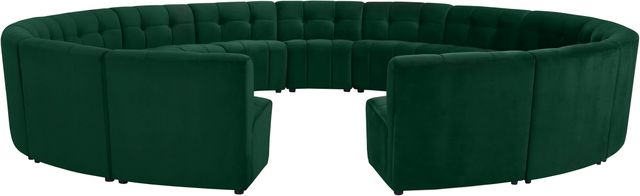 Meridian Furniture Limitless 15-Piece Green Velvet Modular Sectional-0