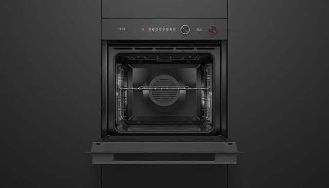 Fisher & Paykel Series 5 24” Black Glass Contemporary Self Cleaning Single Electric Wall Oven-4