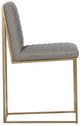 Fairfield® Customizavle Uma Counter Stool with Bright Brass Base-3