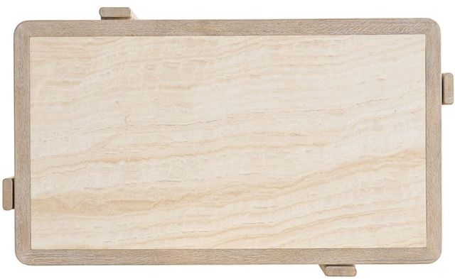 Universal Explore Home™ Modern White Cocktail Table with Desert Base-3