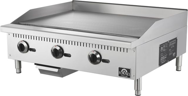 FORNO® 36" Stainless Steel Commercial Natural Gas Griddle -2