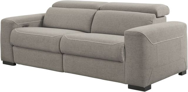 Signature Design by Ashley® Mabton 2-Piece Gray Power Loveseat-1