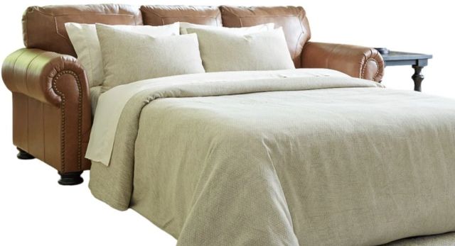Signature Design by Ashley® Carianna Caramel Queen Sofa Sleeper-0