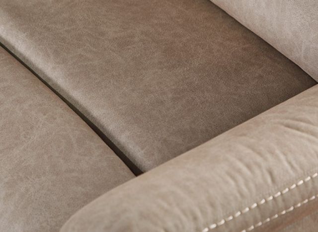 Hughes Furniture® 15176 Gio Mushroom Manual Reclining Loveseat-3