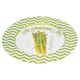 A & B Home Abington 4-Piece Green Plate Set-1