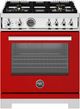 Bertazzoni Professional Series 30" Rosso Pro Style Dual Fuel Range-0