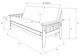 Kodiak Furniture Tucson Rustic Walnut Full Futon Frame-1