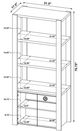 Coaster® Laurelton Light Oak Media Tower Cabinet-3