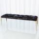 Global Views Stiletto Black Hair-on-Hide Bench-0
