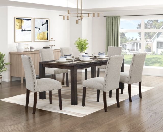 Homelegance® Paulson Taupe/Wire Brushed Brown Side Chair-1