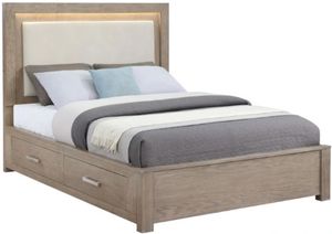 Chic King LED Storage Bed