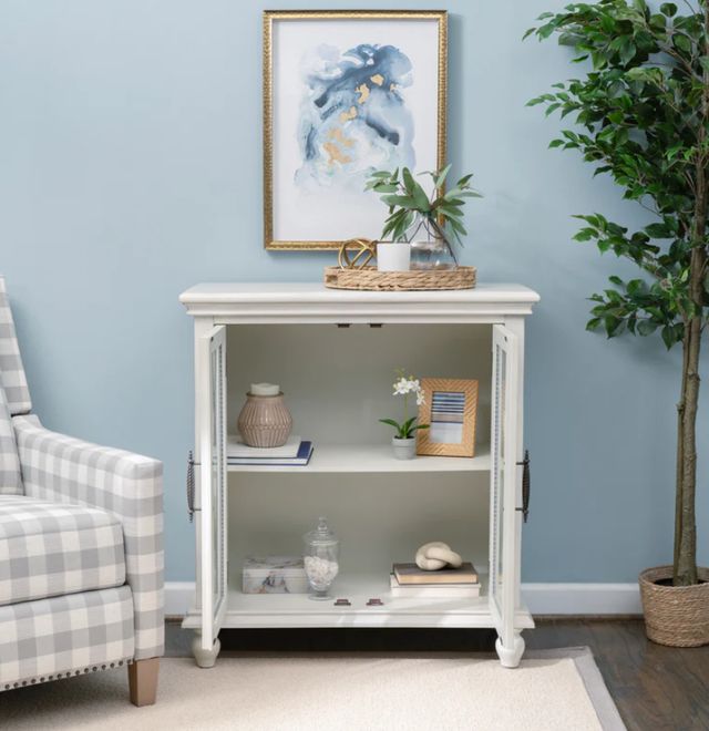 Powell® Slade Creamy White 2-Door Cabinet-2