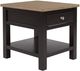 Signature Design by Ashley® Drazmine Brown 24" End Table with Dark Chocolate Base-0