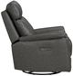 Liberty Furniture Rowland Aline Coal Leather Power Swivel Glider Recliner-4
