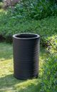 A & B Home Black Cylinder Cement Planter-5
