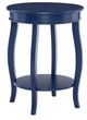Powell® Rainbow Navy Blue Round Side Table-0