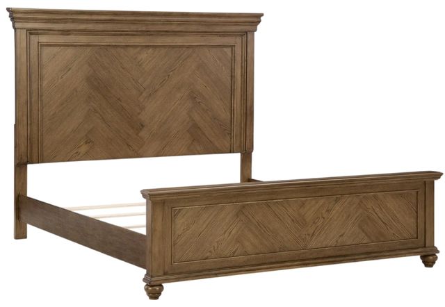 Signature Design by Ashley® Karallin Medium Brown King Panel Bed-3