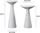 TOV Furniture Gianna 2-Piece White Accent Table Set-2