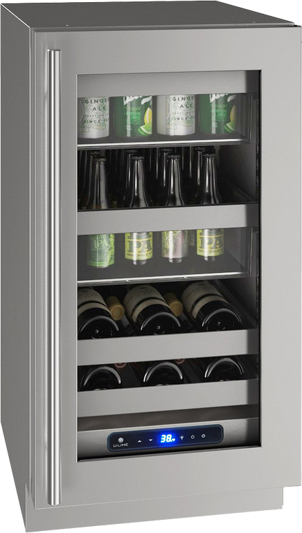 U-Line® 18" Stainless Steel Wine Cooler