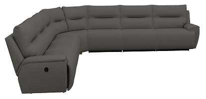 La-Z-Boy® Palmer Charcoal Reclining Sectional with Custom Layout Options-1
