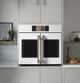 Café™ Professional Series 30” Matte White Smart Single Electric Wall Oven with French Doors-3