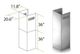 ZLINE 36" Stainless Steel Chimney Extension-2