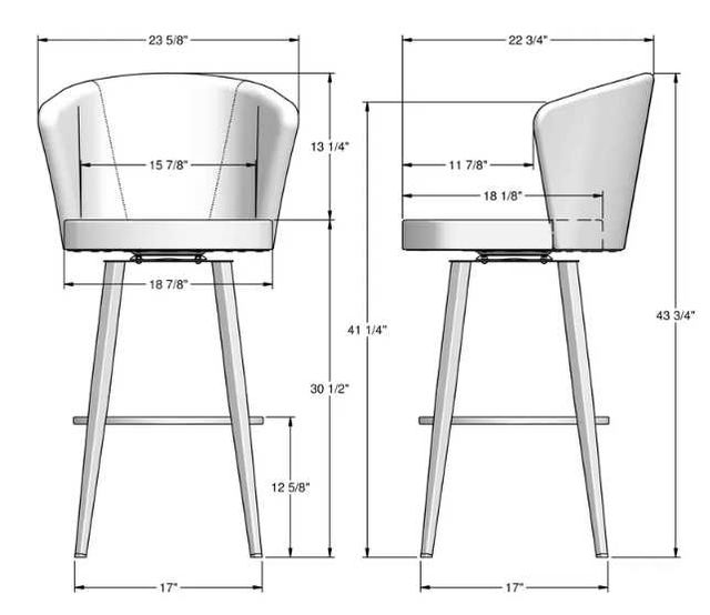 Amisco Customizable Benson Swivel Bar Stool-1