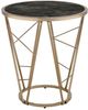 ACME Furniture Cicatrix Black Marble Top End Table with Champagne Base-0