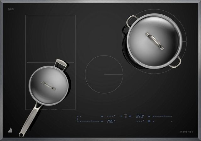 JennAir® Lustre 30" Black Smart Induction Cooktop with Temperature-Controlled Cooking-1