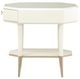 Michael Amini® La Rachelle Glass Top Octagonal End Table with Medium Champagne Legs-3