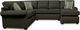 England Furniture Customizable Charlie Dark Brown Sectional-0