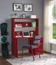 ACME Furniture Cargo Red Writing Desk with Hutch-1