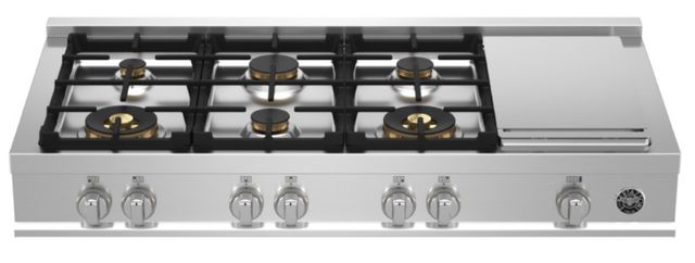 Bertazzoni Master Series 48" Stainless Steel Natural Gas Rangetop with Electric Griddle-0