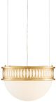 Currey & Company Bunny Williams Lola Contemporary Gold Leaf Pendant Lighting-0