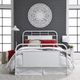 Liberty Furniture Vintage Antique White Queen Metal Rod Bed-1