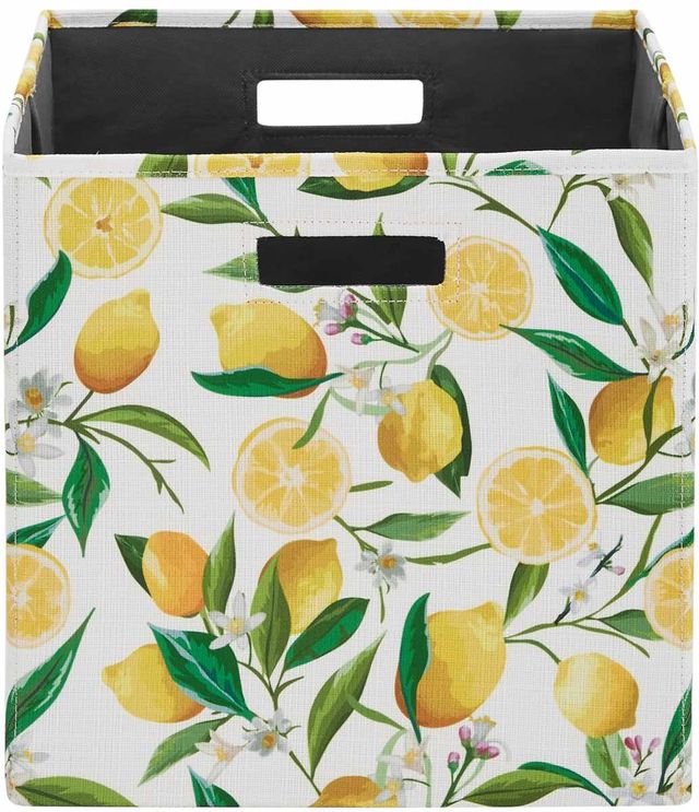 Linon Galli Set of Two Lemon Storage Bins-1