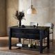 Four Hands Gardendale Stained Black Small Kitchen Island-1