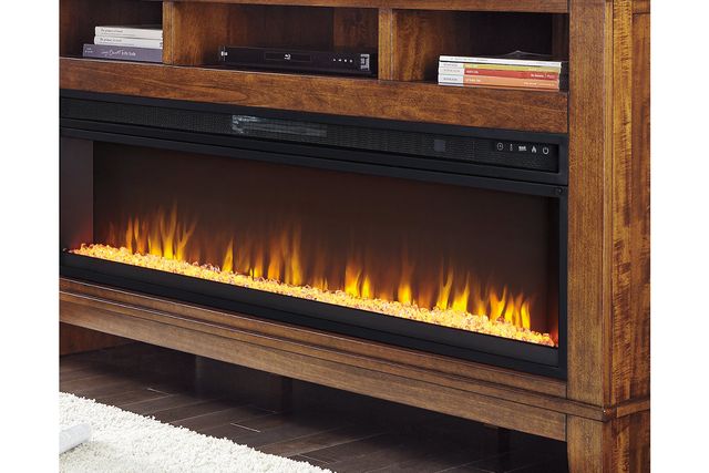 Signature Design by Ashley® Entertainment Accessories Black Wide Fireplace Insert-3