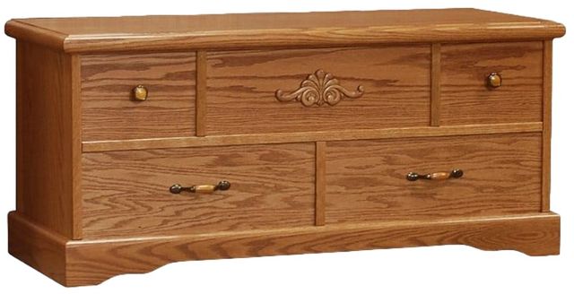 Wolfcraft Furniture Vintage Brown Cedar Chest-0
