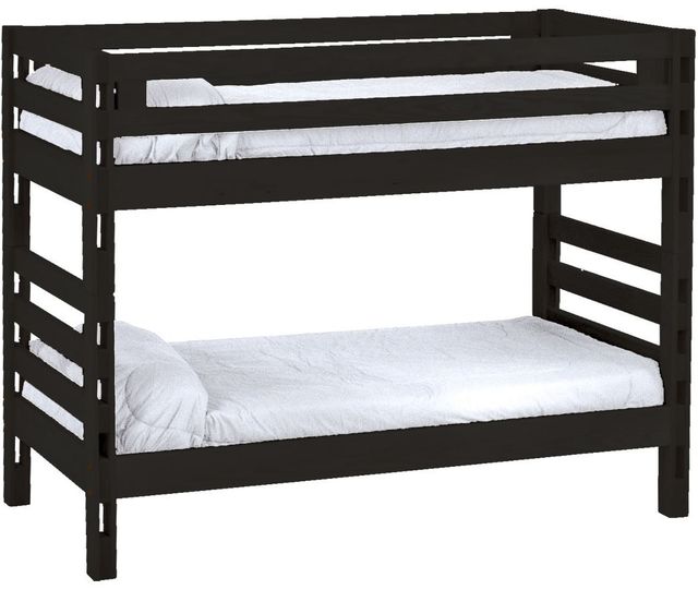 Crate Designs™ Furniture Espresso Queen/Queen Ladder End Bunk Bed-0