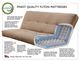 Kodiak Furniture Phoenix Suede Gray/Antique White Full Storage Futon with Mattress-2