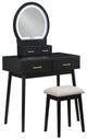 Homelegance® Camilla Black Youth Vanity Dresser with Mirror and Stool Set-0