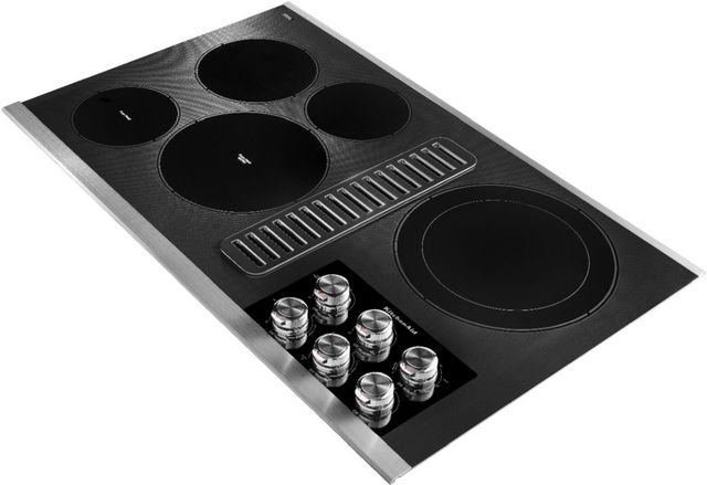 KitchenAid® 36" Stainless Steel Electric Downdraft Cooktop-1