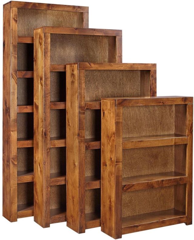 aspenhome® Contemporary Alder Fruitwood 84" Bookcase-1